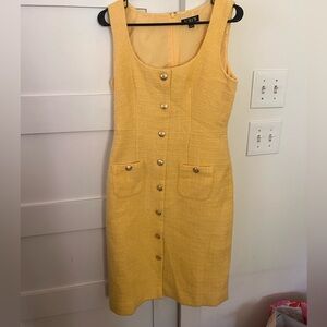 J.crew Yellow Sleeveless Dress